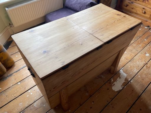 Pine trunk, repaired and finished with bees wax