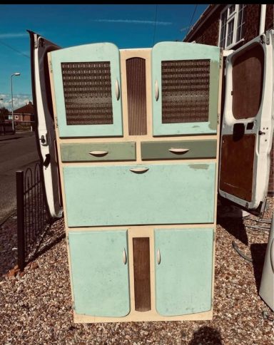 Batterd 1950's kitchen larder cupboard